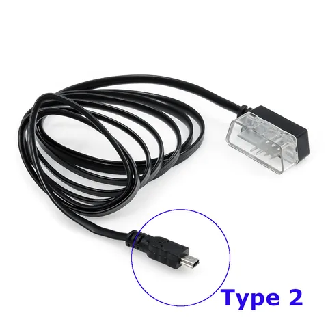 1 шт. obd2 кабель mini usb OBDII 2 7 Pin к Mini USB Соединительный кабель для автомобиля HUD Head up Display hud OBD кабель