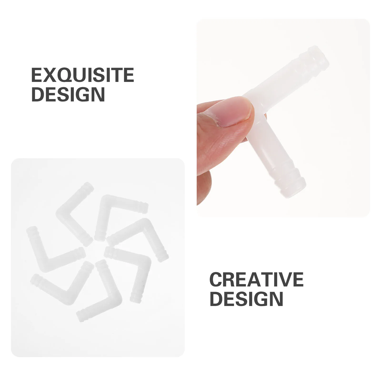 

10pcs 90 Degree Pp Elbow Plastic Right Angle Fitting For Water Gas Pipe Tubing Hose Barbs L Shaped Connector Home Hotel Aquarium