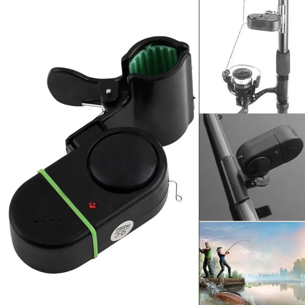 

Automatic Fishing Rod Alarm With Indicator Sound Alert Portable Bite Fish Mini Alarm Bell Accessories Fishing J0Z3