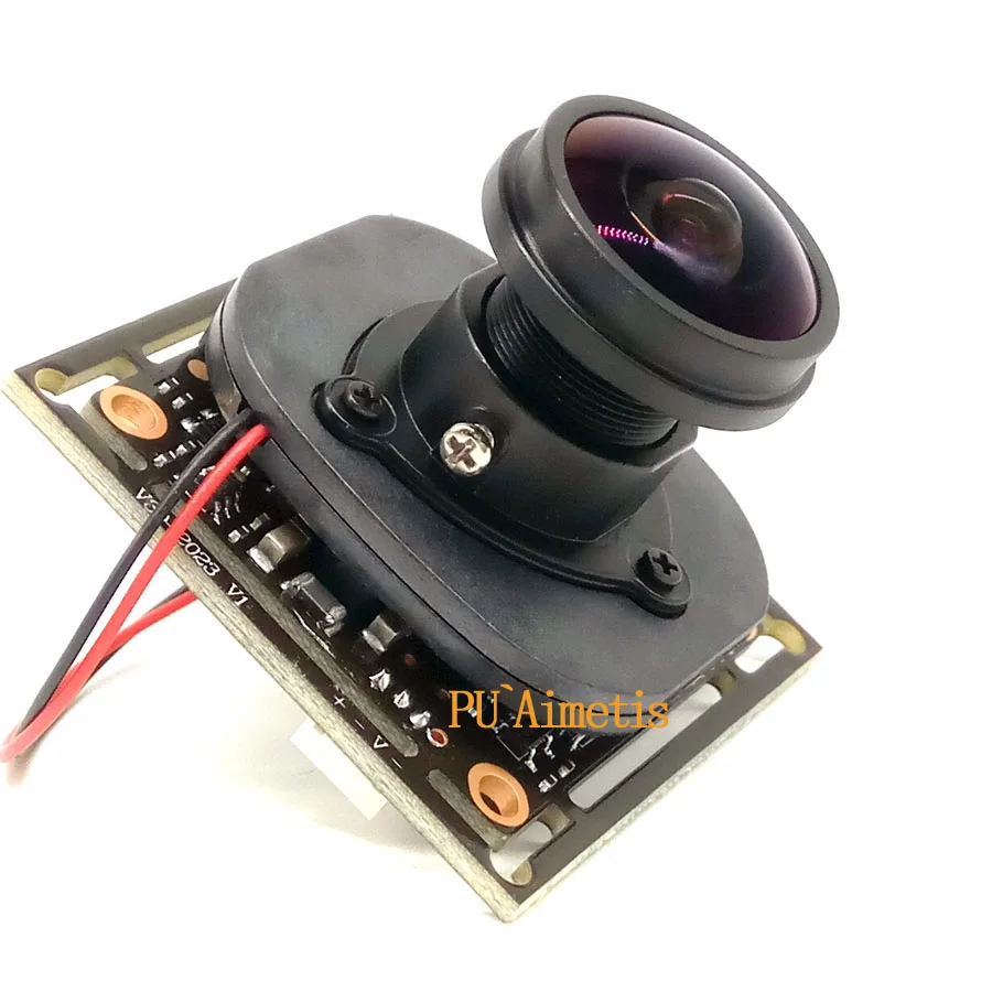 PU`Aimetis 2MP 1080P 4 em 1 AHD 360 Graus Fisheye Panorâmica HD CCTV Módulo de Câmera de Vigilância 2000TVL 5MP 1.8mm Lente ODS Cabo