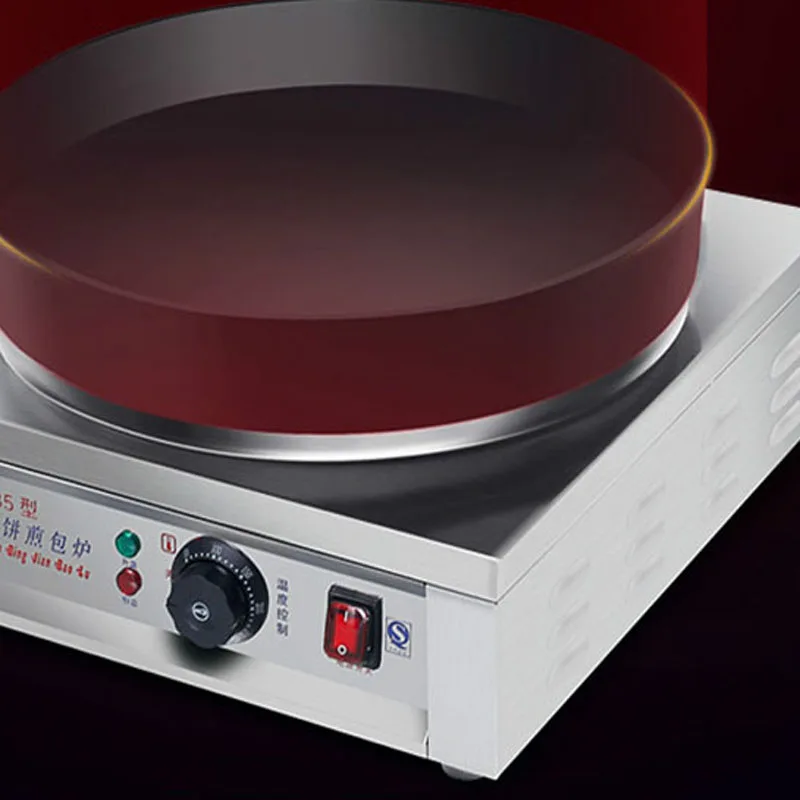 Commercial Desktop Electric Pancake Maker Machine Temperature-Controlled Pancake Pan For Dumpling Pancake Processing Machinery