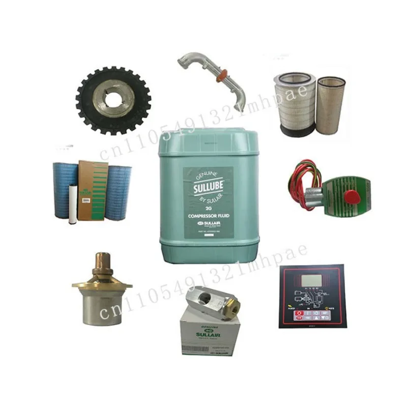 

Air Compressor Spare Parts Filter Coupled Motor Sensor Fan Lubricating Oil Controller Valve