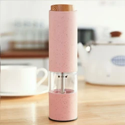 Wholesales White Pink Blue Green  Color Salt and Pepper Mill Ceramic Burr With Light Spice Pepper Mill Grinder