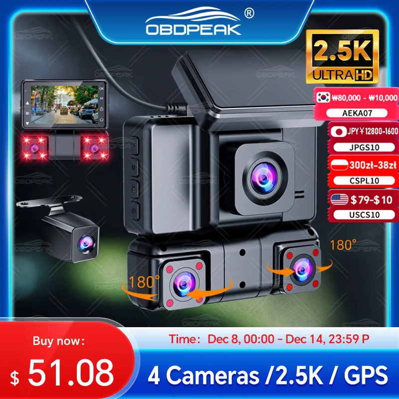 Obdpeak M65 Dashcam… - image