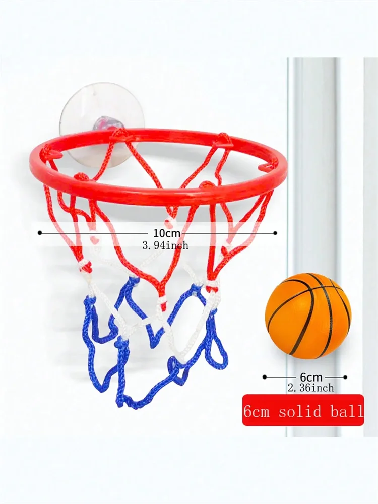 Children\'s sports mini basketball set coordinated wrist solid rubber elastic ball shooting table game toy