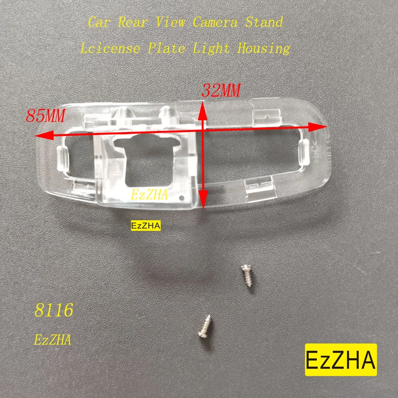 EzZHA Car Rear View Parking Camera Bracket License Plate Lights Housing For Honda Accord 2011 2012 2013