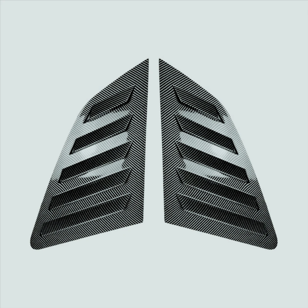 ZF-F Rejillas de ventana Triangular trasera de coche, persianas, cubierta embellecedora para A3 S3 8V Hatchback 2014-2020, patró