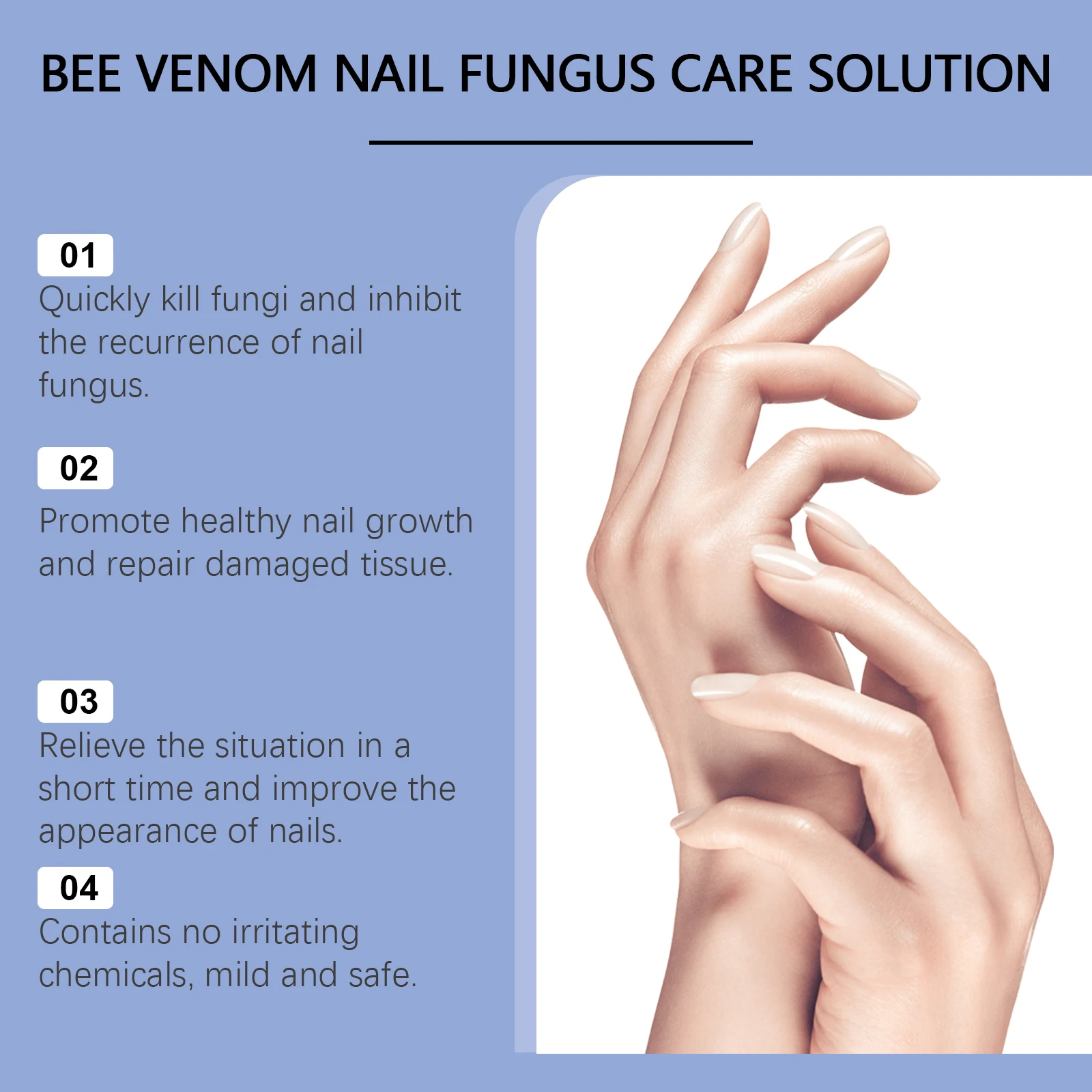 Bee Venom Nail Fungus Care Solution Maintenance Repair Nail Discoloration Thick Hand Foot Nail Manicureed Health Care Essence image 2