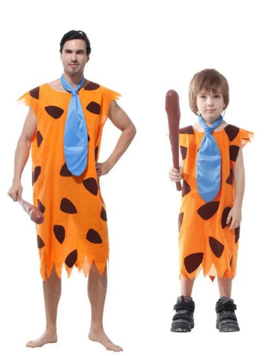 Loween Stone Man Original Wild Man Cosplay Dr adultes hommes femmes enfants Par rôle Plang Costume Polyester matériel