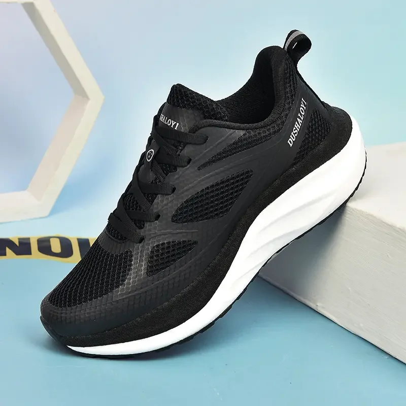 

Black Sneakers Running Shoes The Same Style for Men and Women Popular Couple Models Shock Absorption and Ultra-light Bestseller