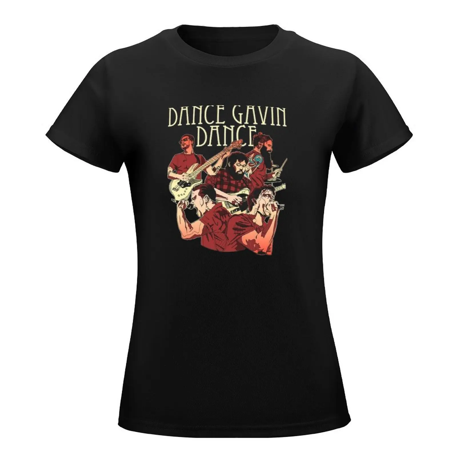 Dance Gavin Dance Graphic Design T-Shirt Aesthetic clothing female lady clothes tees western t-shirt dress for Women