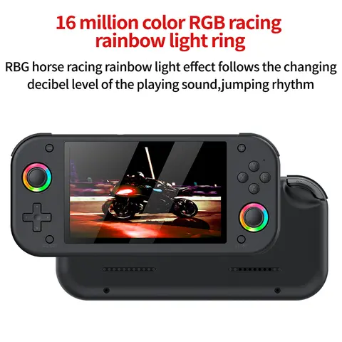 256G M26 5인치 휴대용 콘솔 3D 휴대용 게임기PS1 비디오 게임 선물과 호환되는 대형 스크린 고화질