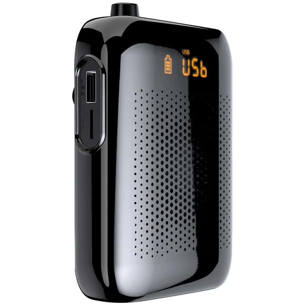 

Digital Display Teaching Amplifier High Power Uhf Wireless Microphone Portable Loudspeaker For Teachers Tour Guides Rechargeable