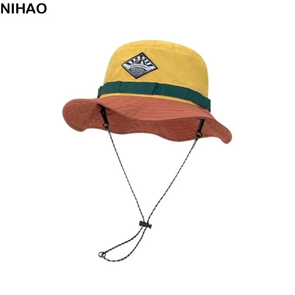 

Sun Protection Western Cowboy Hat Sunscreen Big Brim Hiking Fisherman Hat Visor Bucket Hat Sun Protection Bucket Cap Male