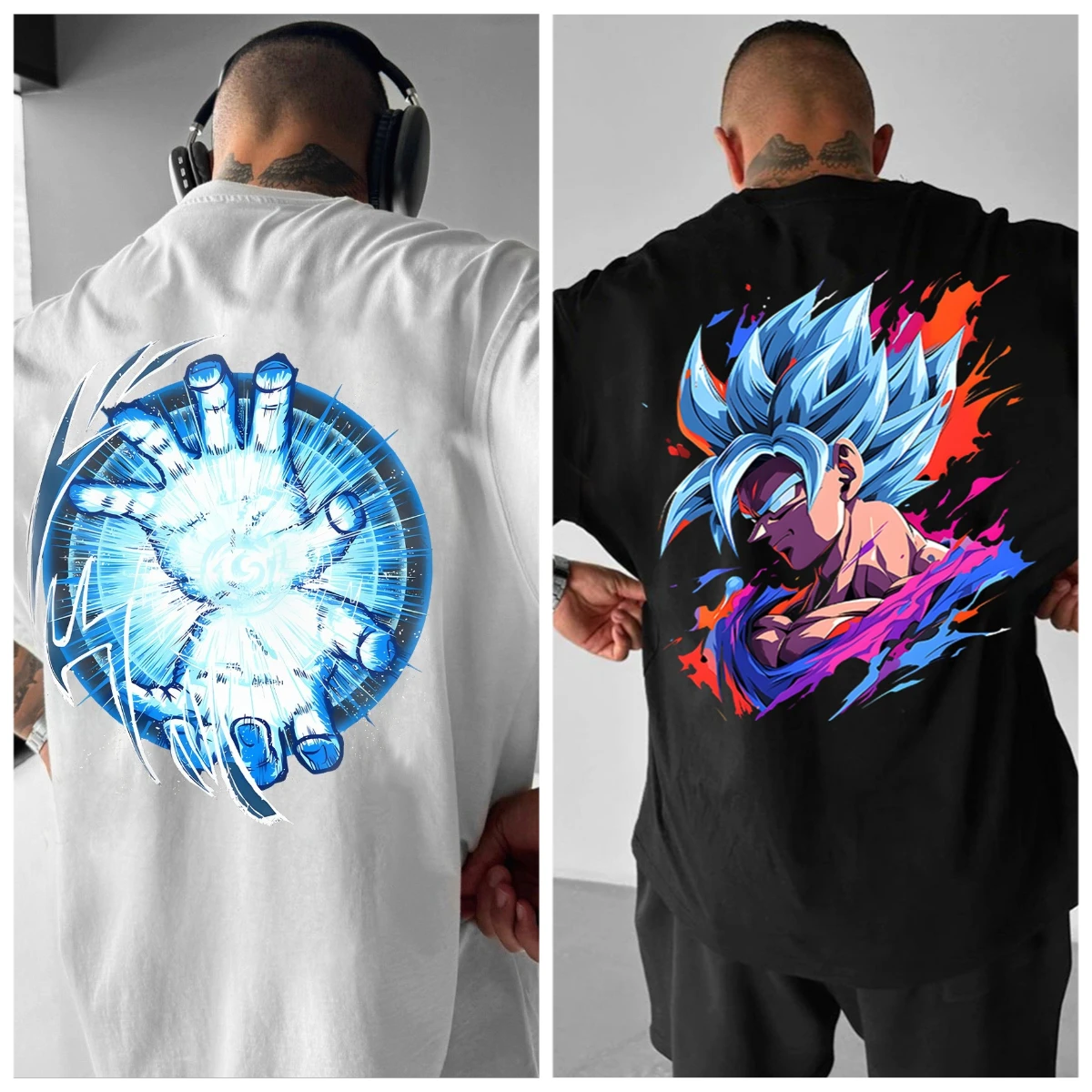 

2025 Summer Hot-selling New Anime Dragon Ball Series T-shirt 3D Fashion Short-sleeved Crew Neck Casual Street Breathable Top