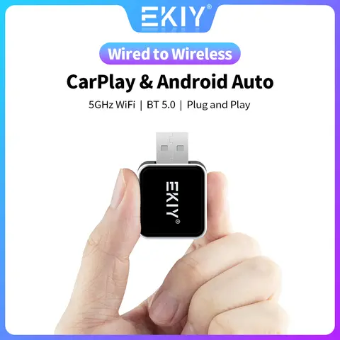 CarAIBOX 2in1 무선 CarPlay 어댑터 유선 CarPlay가 장착된 자동차 라디오용 무선 안드로이드 자동 동글 박스