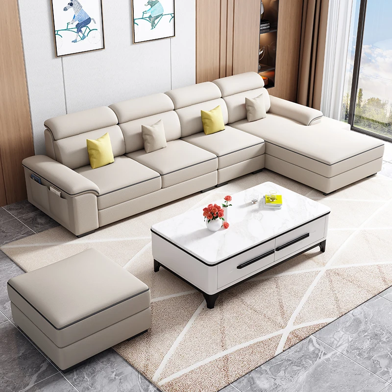 

White Fabric Living Room Sofas European Genuine Italian Daybed Armchair Sofas Designer Wooden Divano Da Soggiorno Home Furniture