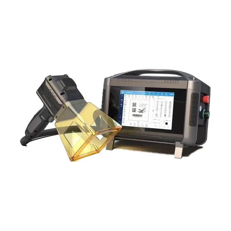 Handheld electric laser marking machine and cleaning machine are compact