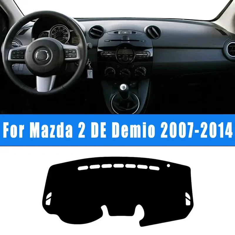 

Car Dashboard Mat Sun Shade Non-slip Dash Covers Accessories For Mazda 2 DE Demio 2007-2014 2008 2009 2010 2011 2012 2013