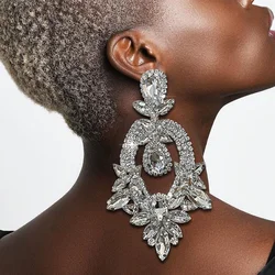 European and American hot selling fashion personality high-end earrings Water drop pendant earrings
