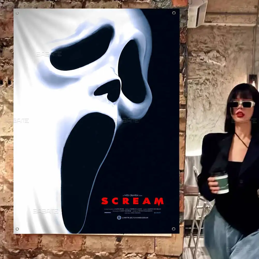 S-Scream Horror Movie Advanced Printing Commercial Advertising Flag Company Party Banner
