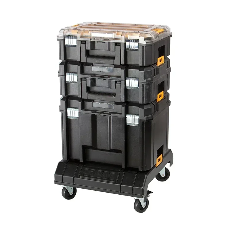 DEWALT DWST1-71229 TSTAK CART 360° Swivelling 4 Wheels Trolley Wheeled Carrier Mobile Storage Box DWST1-71229-23 TSTAK Tool Cart