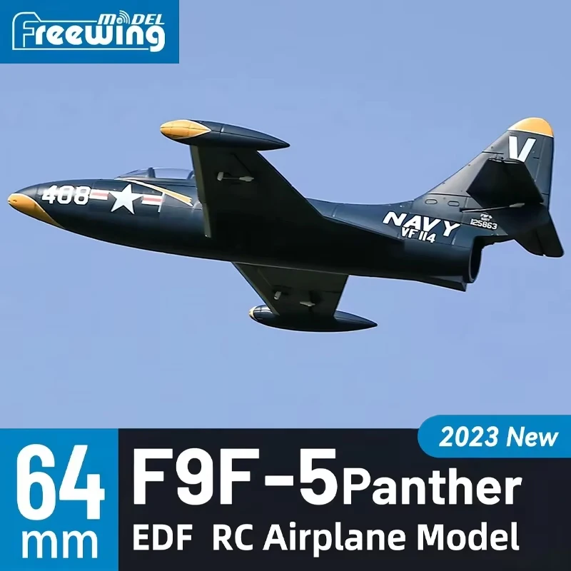 Freewing  64mm EDF Jet F9F Panther RC model plane Flight Line Remote Control Airplane Hobby Aircraft Foam Model Plane