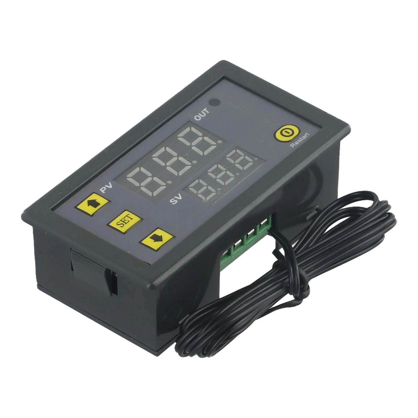 Temperature Controller Meter with Temp Sensor Cooling/Heating Mode Accurate Control Red and Blue Display 20A Relay