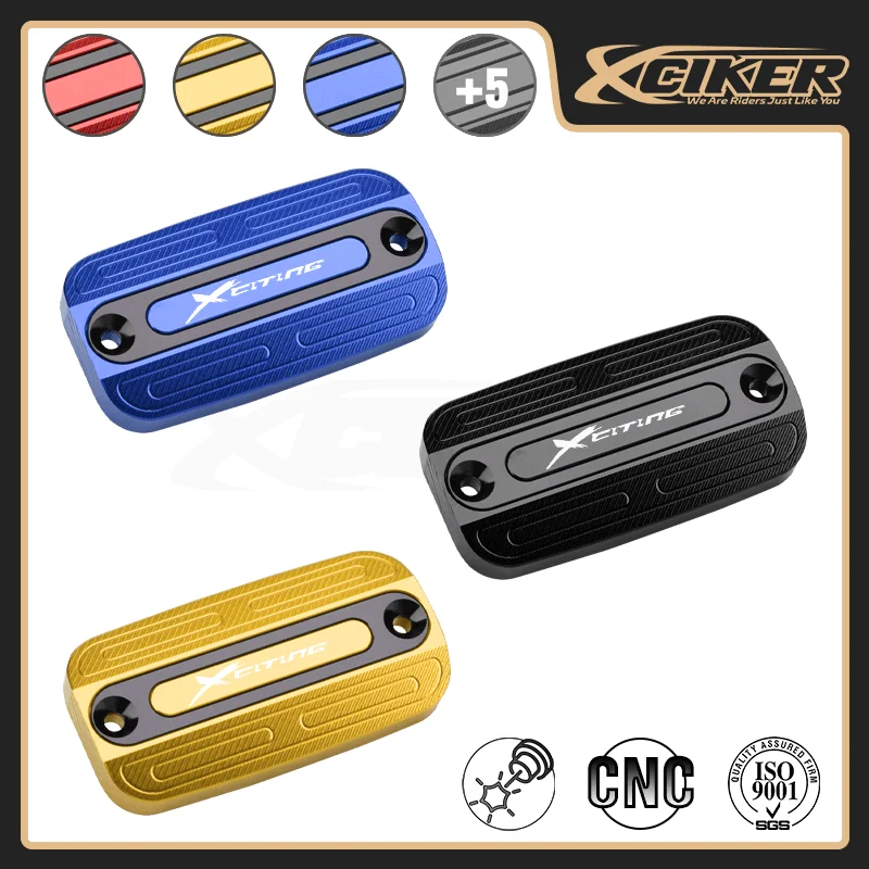 

KYMCO Xciting 250/300 Front Brake Fluid Reservoir Cover CNC Motorcycle Brake Master Tank Pump Cap Accessories