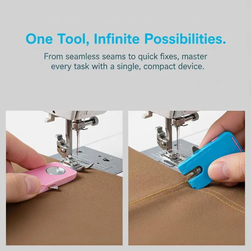 Seam Allowance Stop Ruler 4 In 1 Magnetic Wizard Sleeve Tab Sewing Guide Gauge for DIY Clothing Alterations