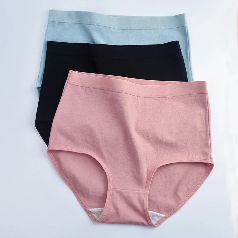 

6 Piece Cotton Women's Panties Sports Underwear High Waist Solid Color Briefs Women Sexy Underpants Comfortable Female Lingeries