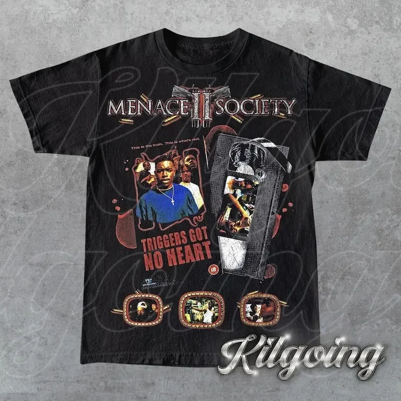 

Limited Menace II Society Vintage 90s T-Shirt, Gift For Woman and Man Unisex T-Shirt