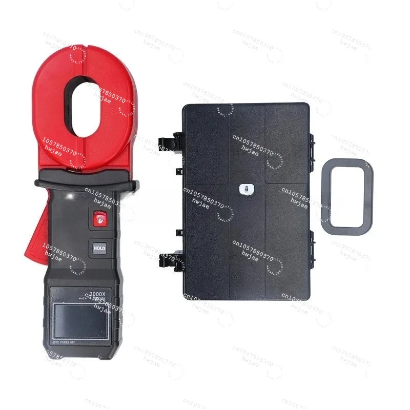 Suitable for 2000X Digital Ground Resistance Meter LCD Display 0.01~500Ω Auto Ranging Clamp Earth Resistance Meter Tester