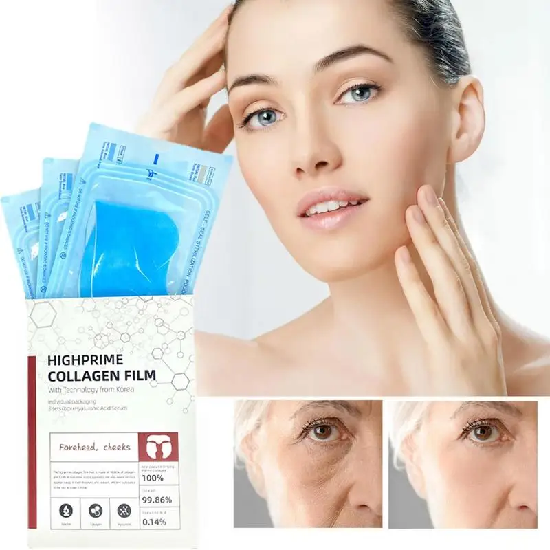 Highprime Collagens Film Melting Skincare Soluble Collagens Film Anti Aging Remove Dark Firm Skin Moisturizing Mask Skin Care