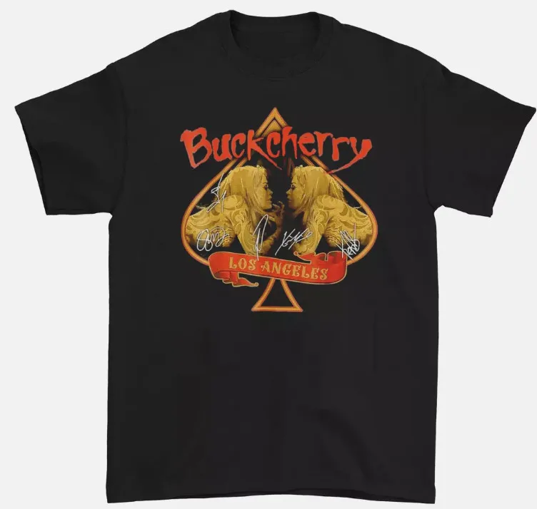Лидер продаж, черная футболка с надписью Buckcherry, все размеры