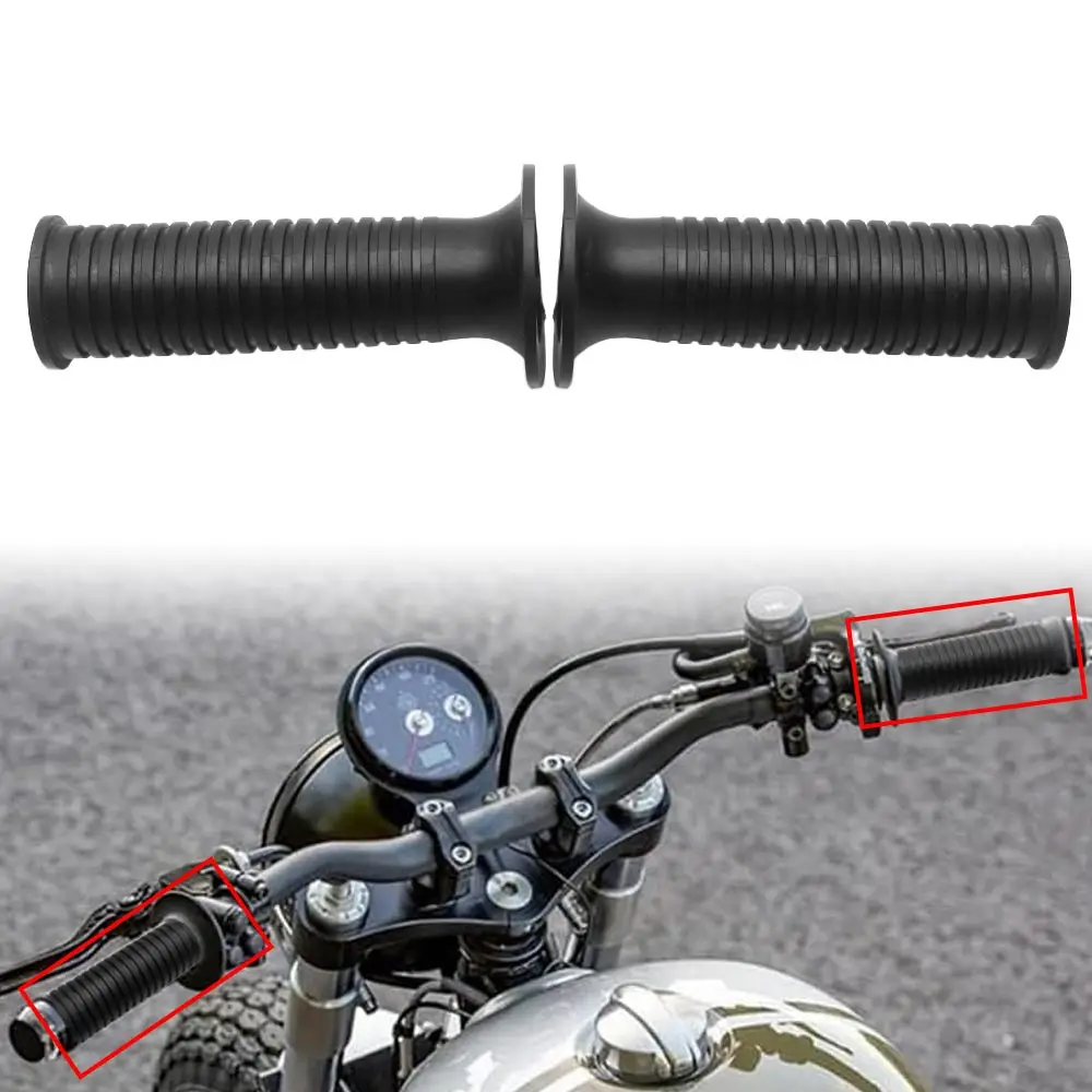 1 Pair Motorcycle Hand Grips Black Rubber For BMW R1200RS K1200RS/GT R1150GS R1150R R1100S/RS/RT K100RS F650GS Handle Bar Cover