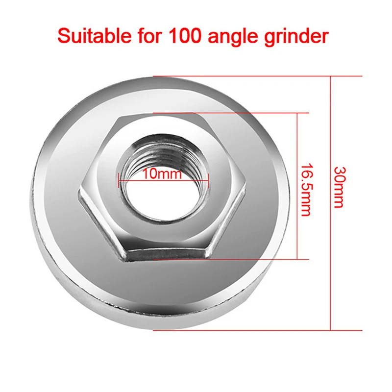 Type 100 Angle Grinder Press Plate Angle Grinder Pressure Plate Modified Splint Pressure Plate Cover Hexagon Nut Fitting Tool