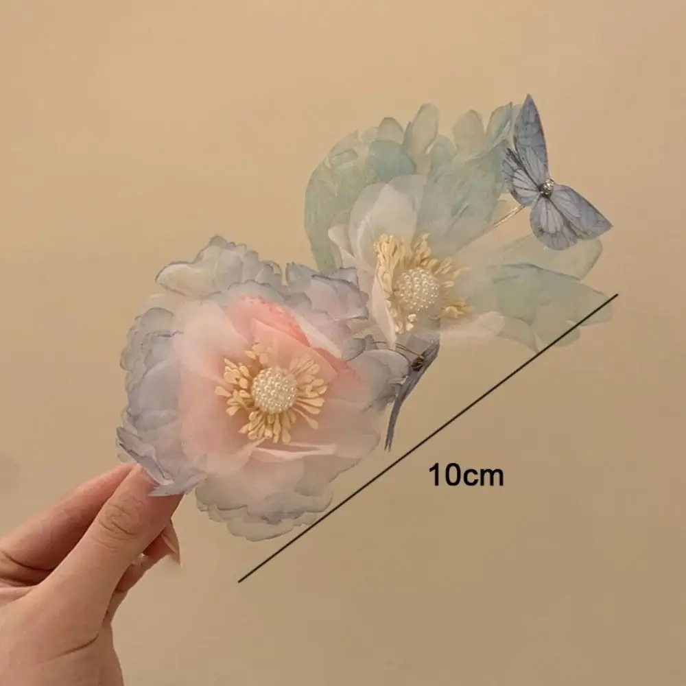 أنيقة البلاستيك زهرة الشعر كليب فراشة رومانسية الشعر مخلب الجانب الانفجارات كليب زهرة الجانب كليب الأطراف #6