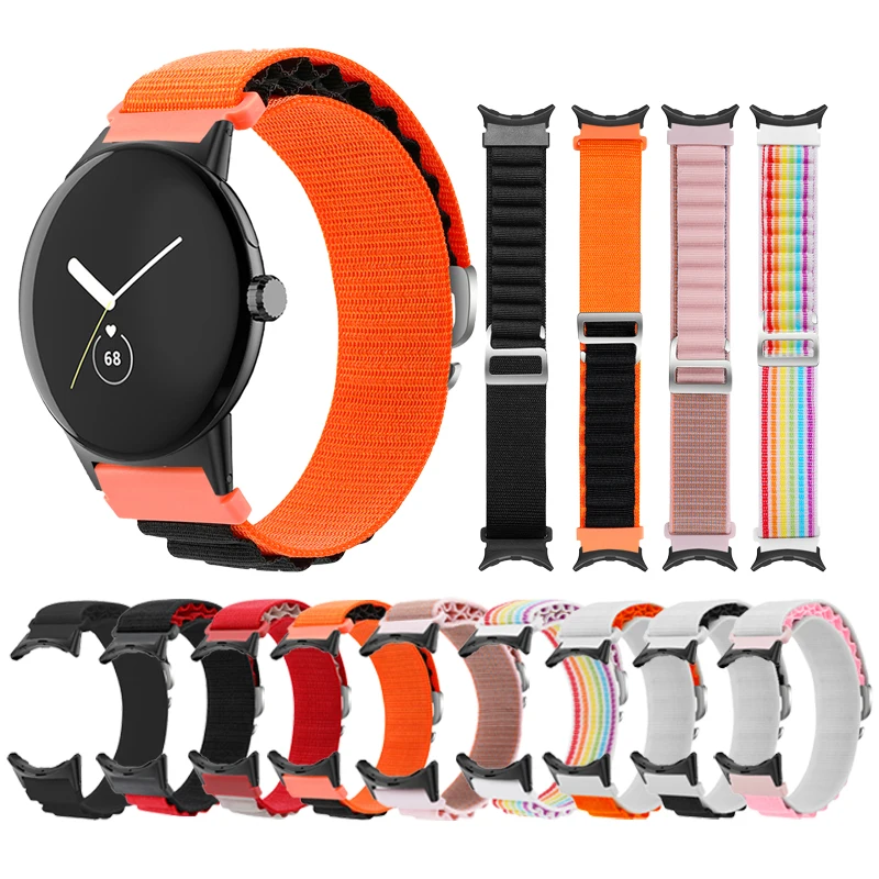 

2024 For Google Pixel Watch strap Alpine loop Bracelet Correa nylon watchband Accessories Replacement Belt for Pixel Watch Band