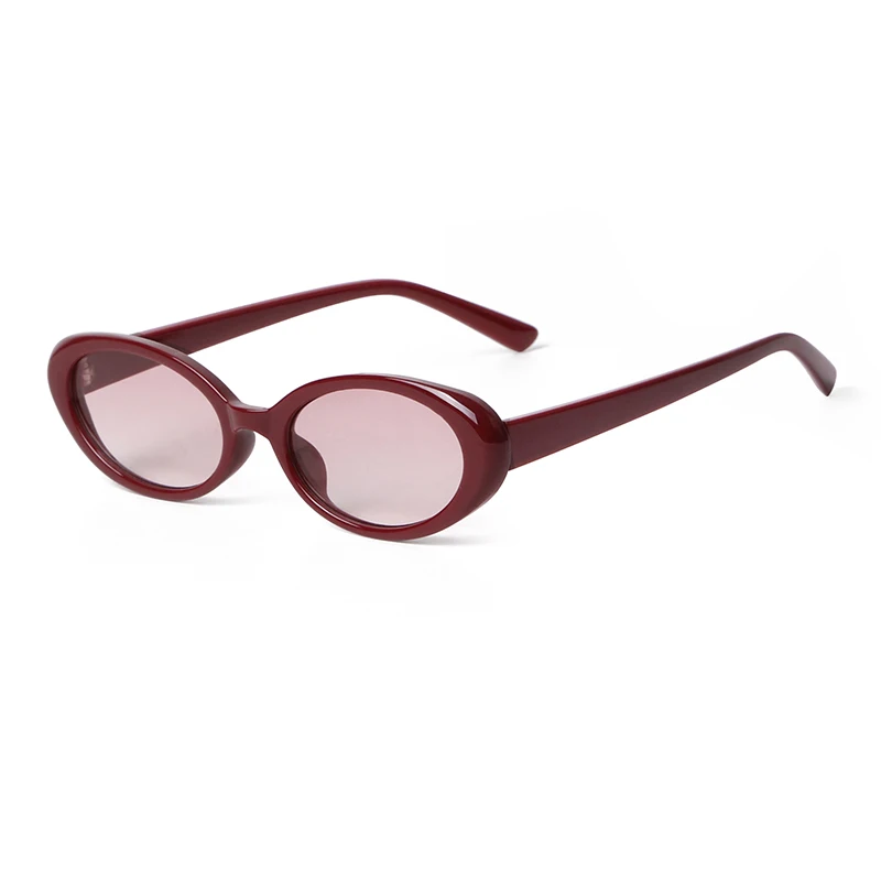 Geschichte Vintage Schildpatt kleine ovale Sonnenbrille für Frauen Männer Marke Design Mode Retro schmale Sonnenbrille uv400 de sol mujer – Detail 9
