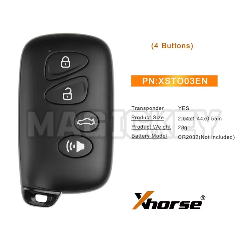 1 Uds Xhorse VVDI Toyota estilo versión Global XM38 mando a distancia Universal para coche llavero en blanco XSTO03EN para llave de coche llave inteligente