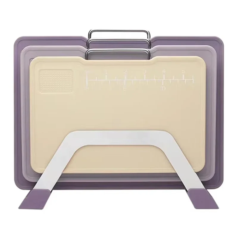 

M-Modern-Cutting Board Set With Stand With Grinding Area And Scale Marking 3 Sizes For Efficient Chopping B
