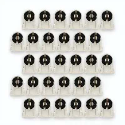 

30 шт. держателей для люминесцентных ламп, термостойкие, из АБС-пластика, легко устанавливаемые, для замены светодиодных трубок T8