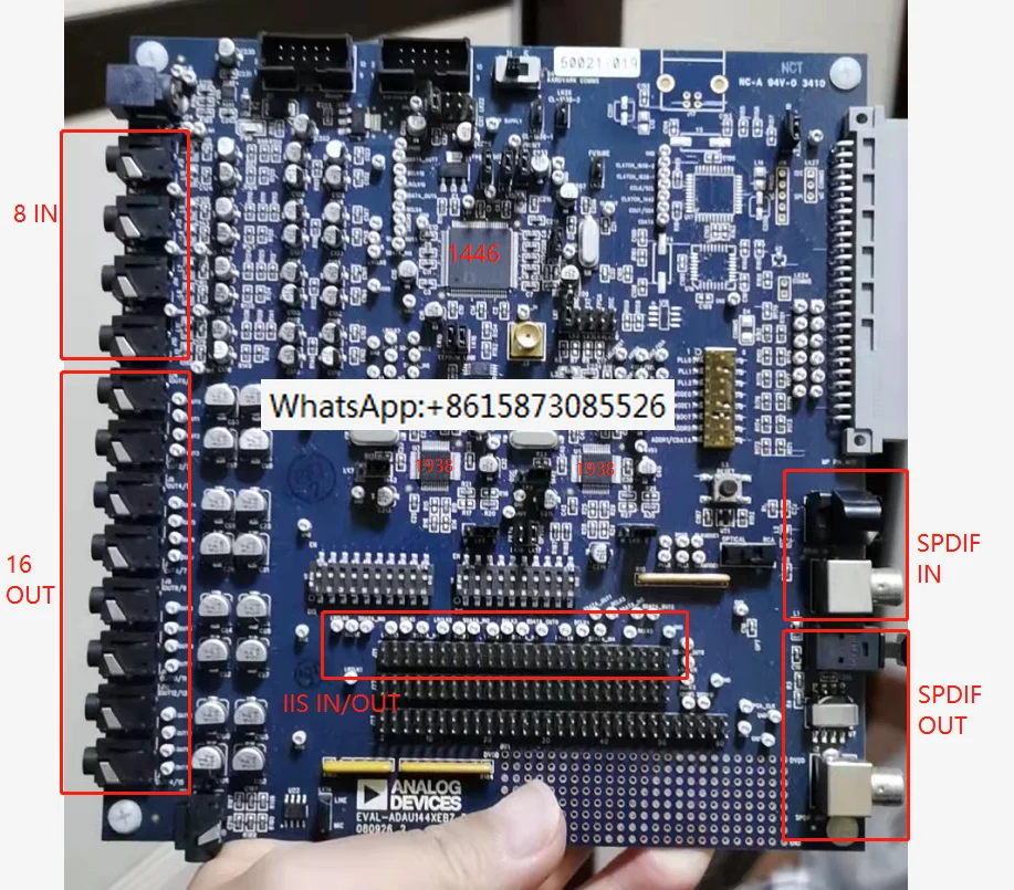 

For Analog 8 input 16 output DSP board ADAU1446 development board, plus SPDIF INPUT and output