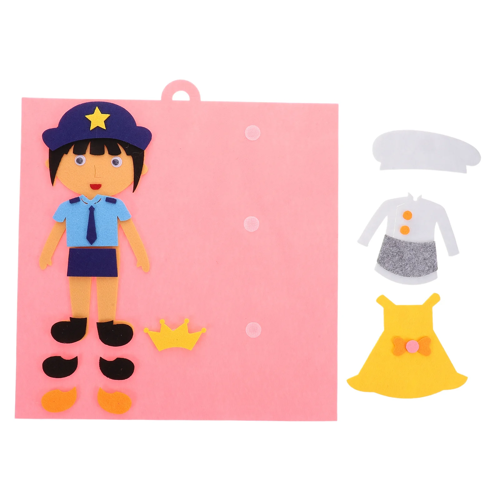 

2Pcs Early Learning Puzzle Colorful Dress-Up Set for Preschool Fine Motor Skills Creativity Imagination Activities