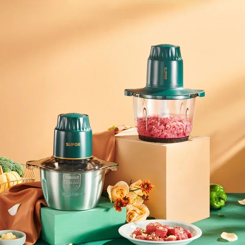 Meat Grinder Household Electric Small Mincing MachineElectric Food Chopper Mixer Dumpling Stuffing Meat Chopper Bone Saw