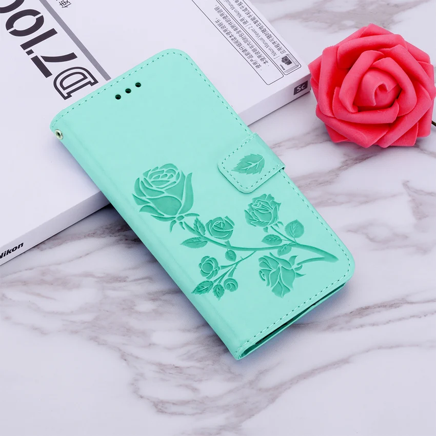 Rose Flower Leather Wallet Case For Samsung Galxay A01 A02 A03 Core A10 A10S A20S A20E A30 A40 A50 A70 Flip Book Cover Card Slot