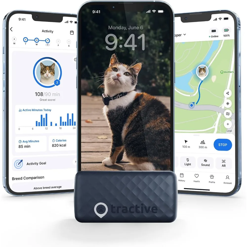 

Трассивный GPS-трекер Smart Cat | Мониторинг местоположения и здоровья в реальном времени для кошек 6,5 фунтов+ | Територия и история местоположения | Уверх