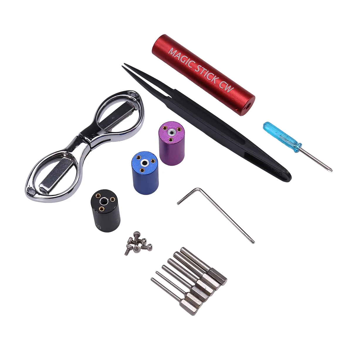 Tool Kit Coil Jig CW-20/ CW-25/ CW-30 Scissors Tweezers Stick Coiling Winding Pliers Wire DIY Tools Set