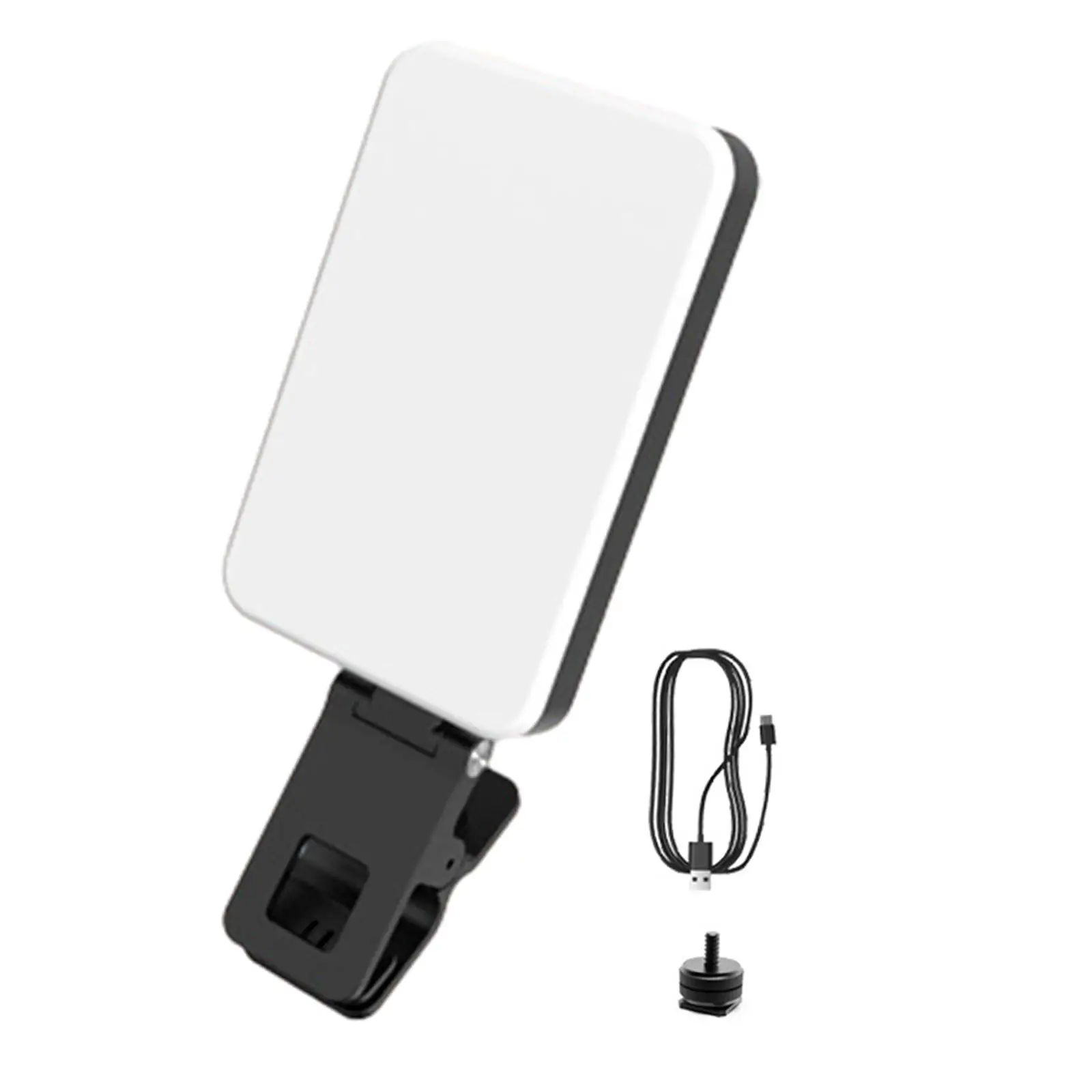 Video Light 5 Level Brightness Selfie Light LED Phone Light Clip with 5 Light Modes for Laptop Live Stream Makeup Live Shows